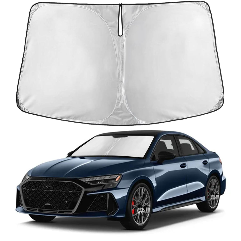 EcoNour RV Windshield Sunshade | Reflective RV Windshield Cover for UV Rays & Heat Protection, Keeps Your RV Motorhome Cool | Shades for RV Fits RVs, Trucks, Motorhomes, Buses | XXXXX-Large 102"x51"