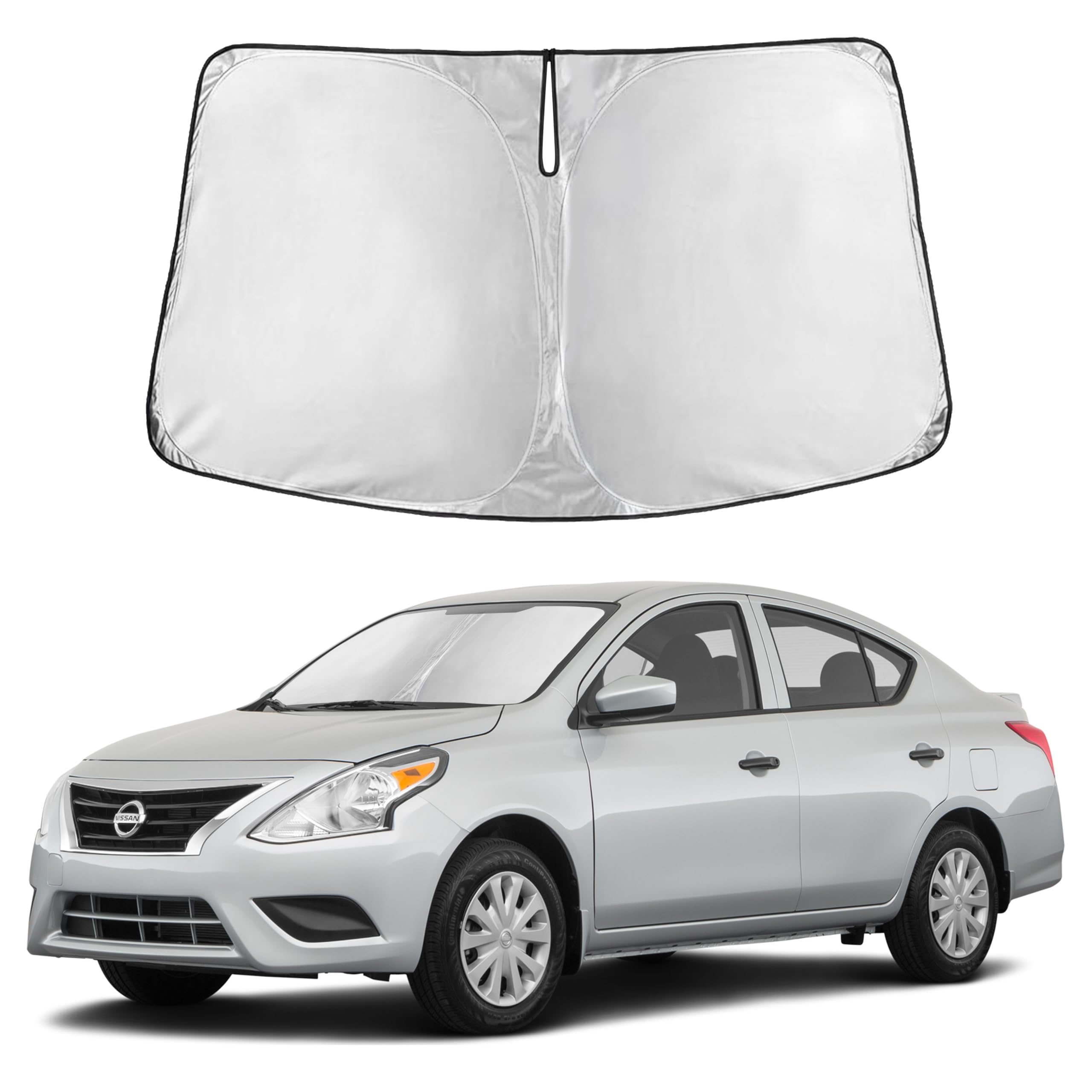 Autovir Windshield Sun Shade, Front car Window Shades Sun Visors