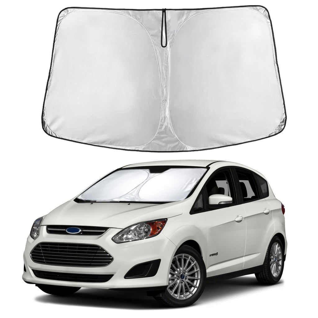 EcoNour RV Windshield Sunshade | Reflective RV Windshield Cover for UV Rays & Heat Protection, Keeps Your RV Motorhome Cool | Shades for RV Fits RVs, Trucks, Motorhomes, Buses | XXXXX-Large 102"x51"