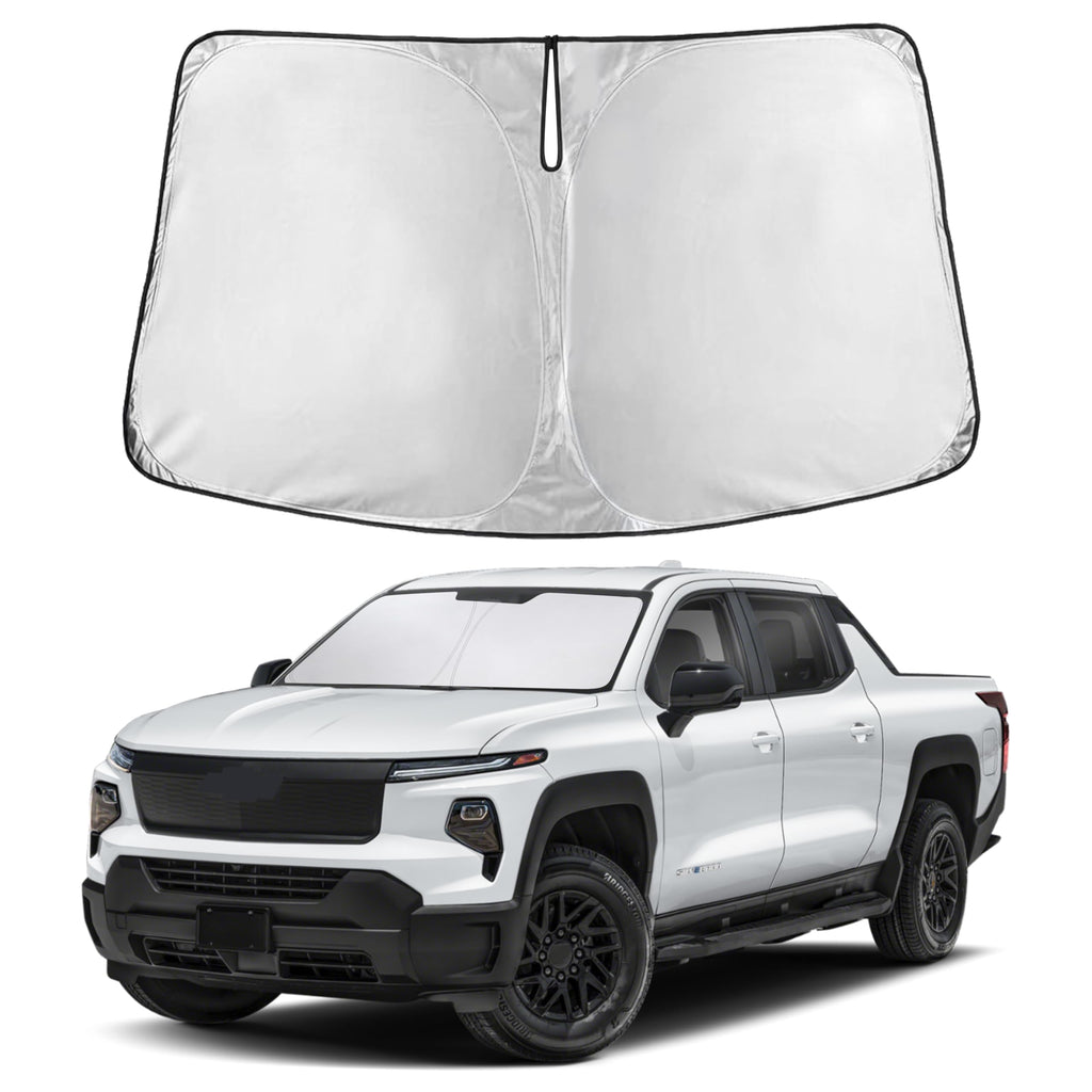 EcoNour RV Windshield Sunshade | Reflective RV Windshield Cover for UV Rays & Heat Protection, Keeps Your RV Motorhome Cool | Shades for RV Fits RVs, Trucks, Motorhomes, Buses | XXXXX-Large 102"x51"