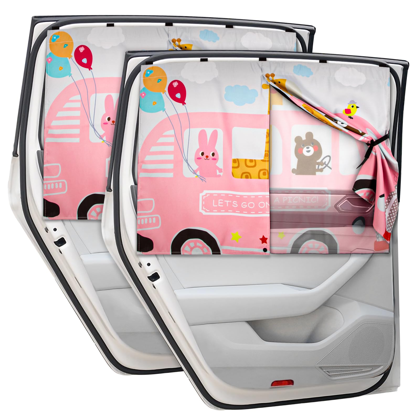 DIZA100 Magnetic UV-Protective Side Window Shade for Babies