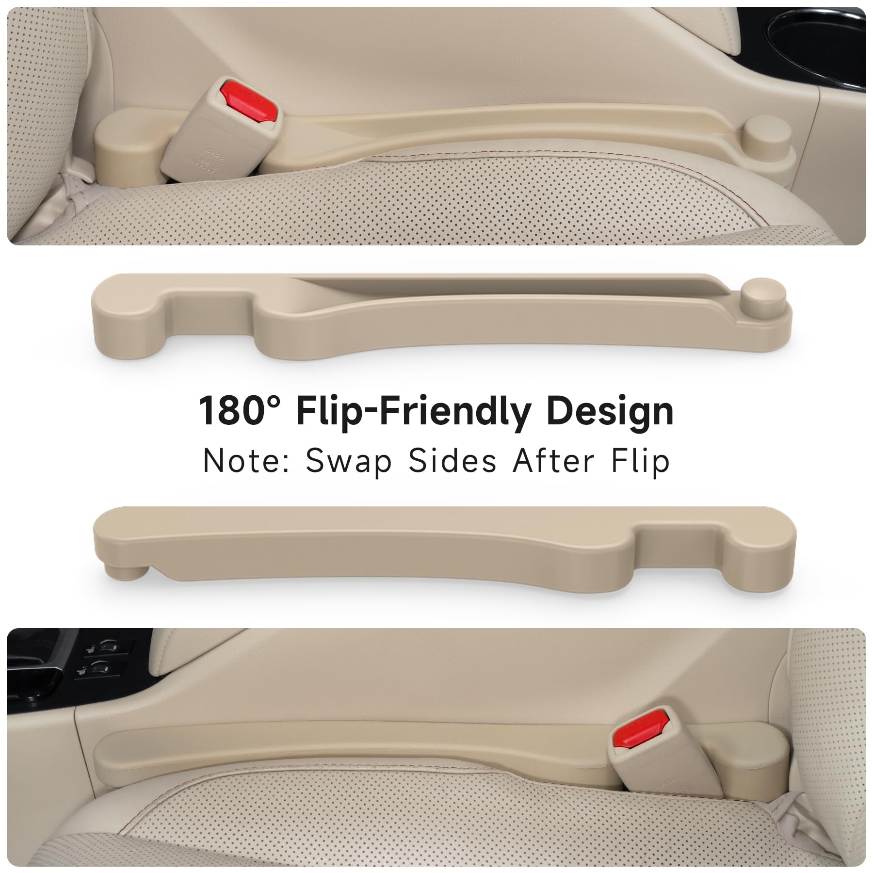 Givifive 3-in-1 Car Seat Gap Filler & Organizer Set
