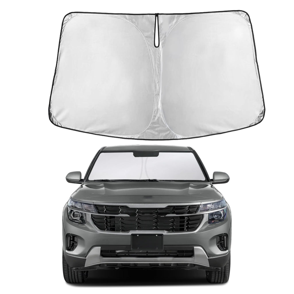 Autovir Windshield Sun Shade, Front car Window Shades Sun Visors