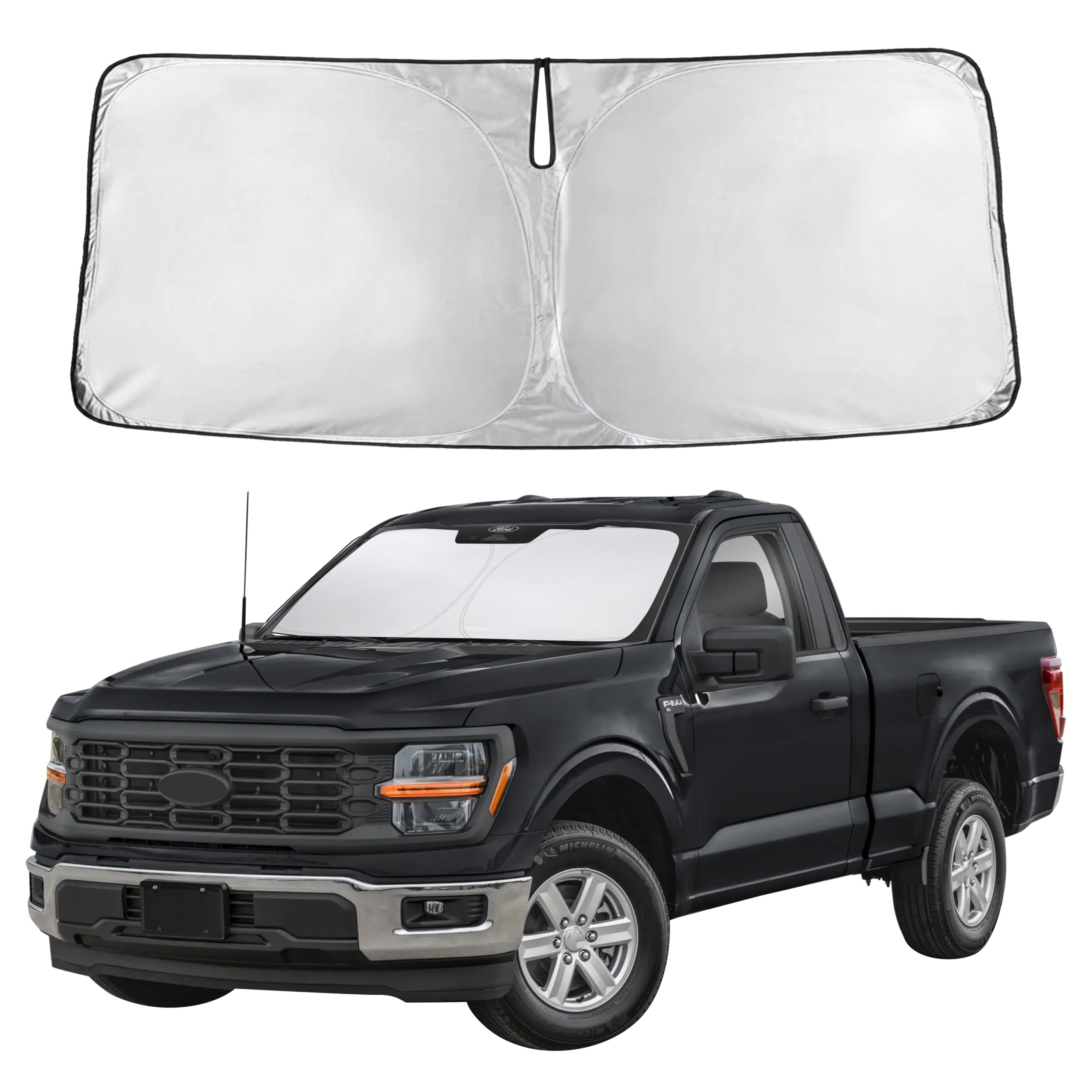 Autovir Windshield Sun Shade, Front car Window Shades Sun Visors