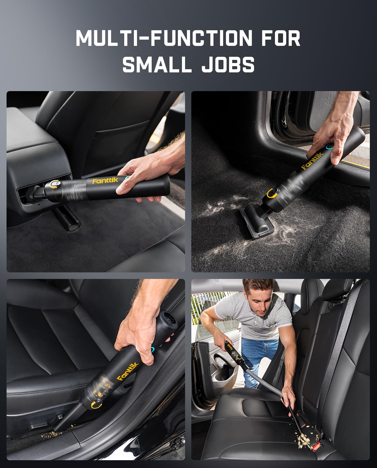 Fanttik Slim V8 APEX 4-in-1 Car Vacuum & Air Duster