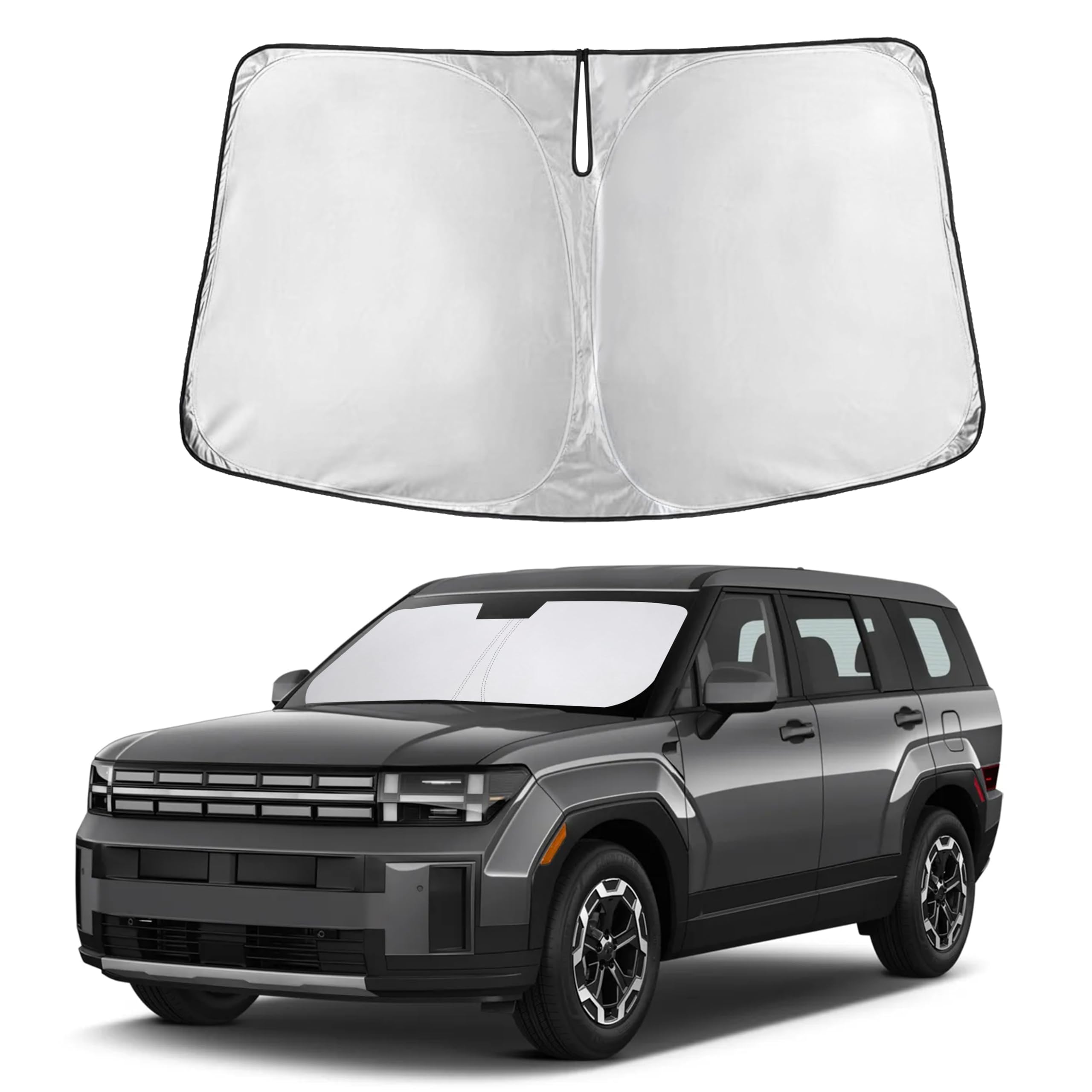 Autovir Windshield Sun Shade, Front car Window Shades Sun Visors