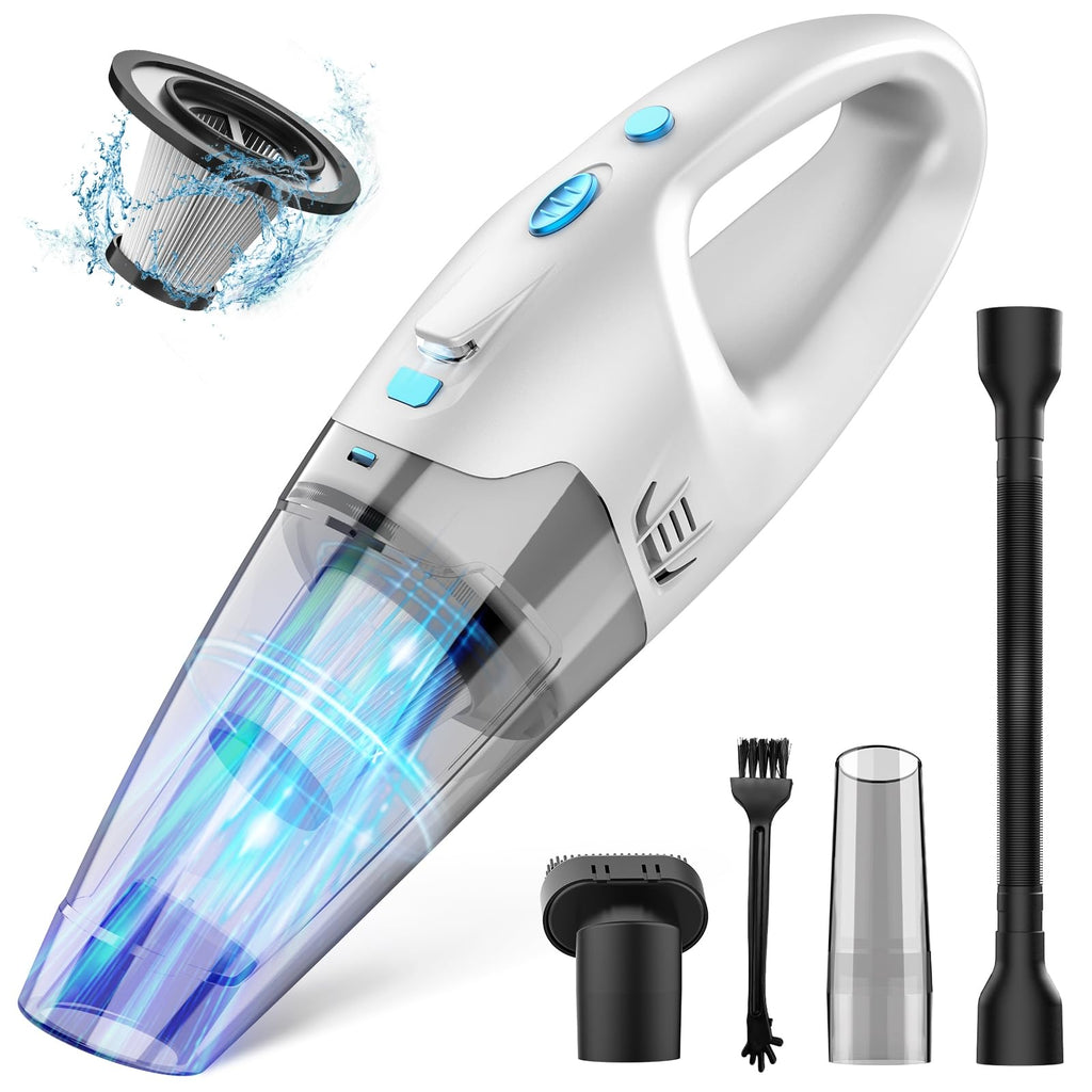 FUOAYOC 6KPA Cordless Handheld Vacuum with LED Light