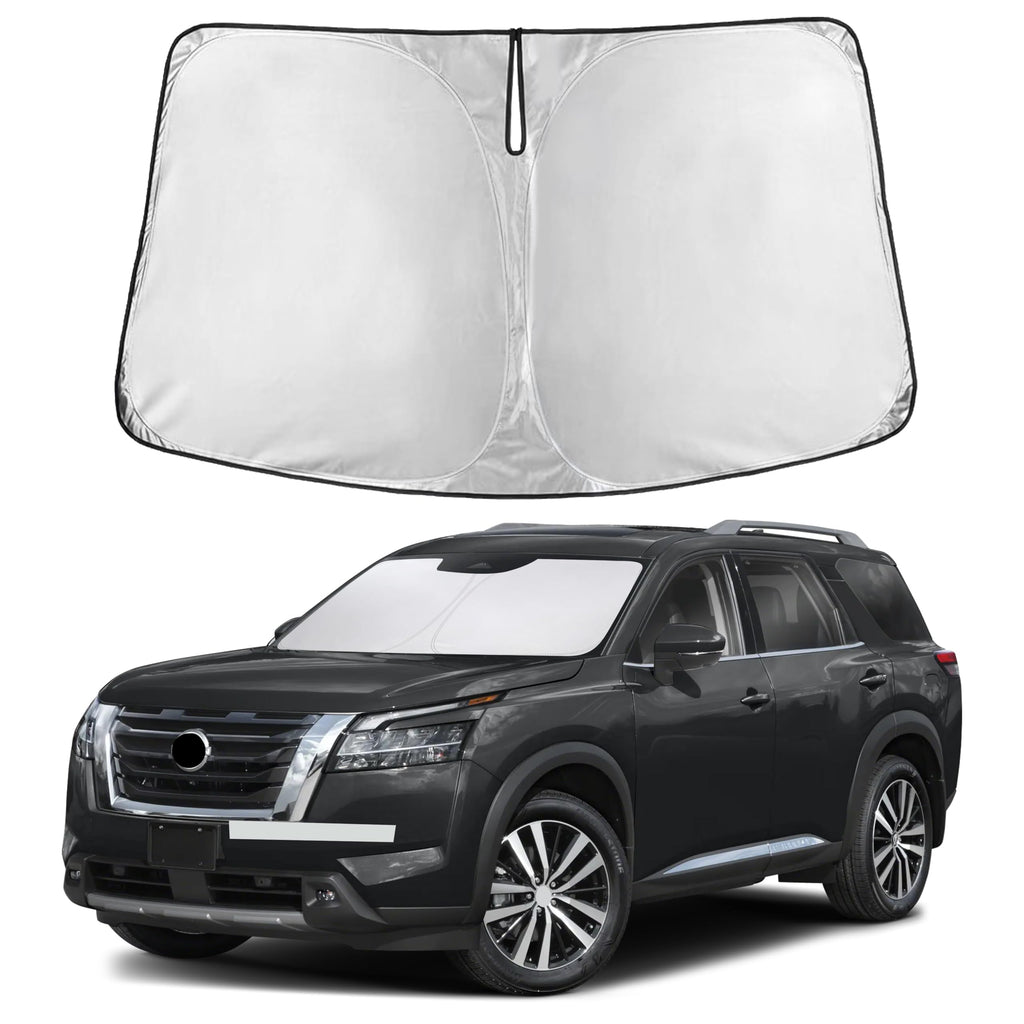 Autovir Windshield Sun Shade, Front car Window Shades Sun Visors