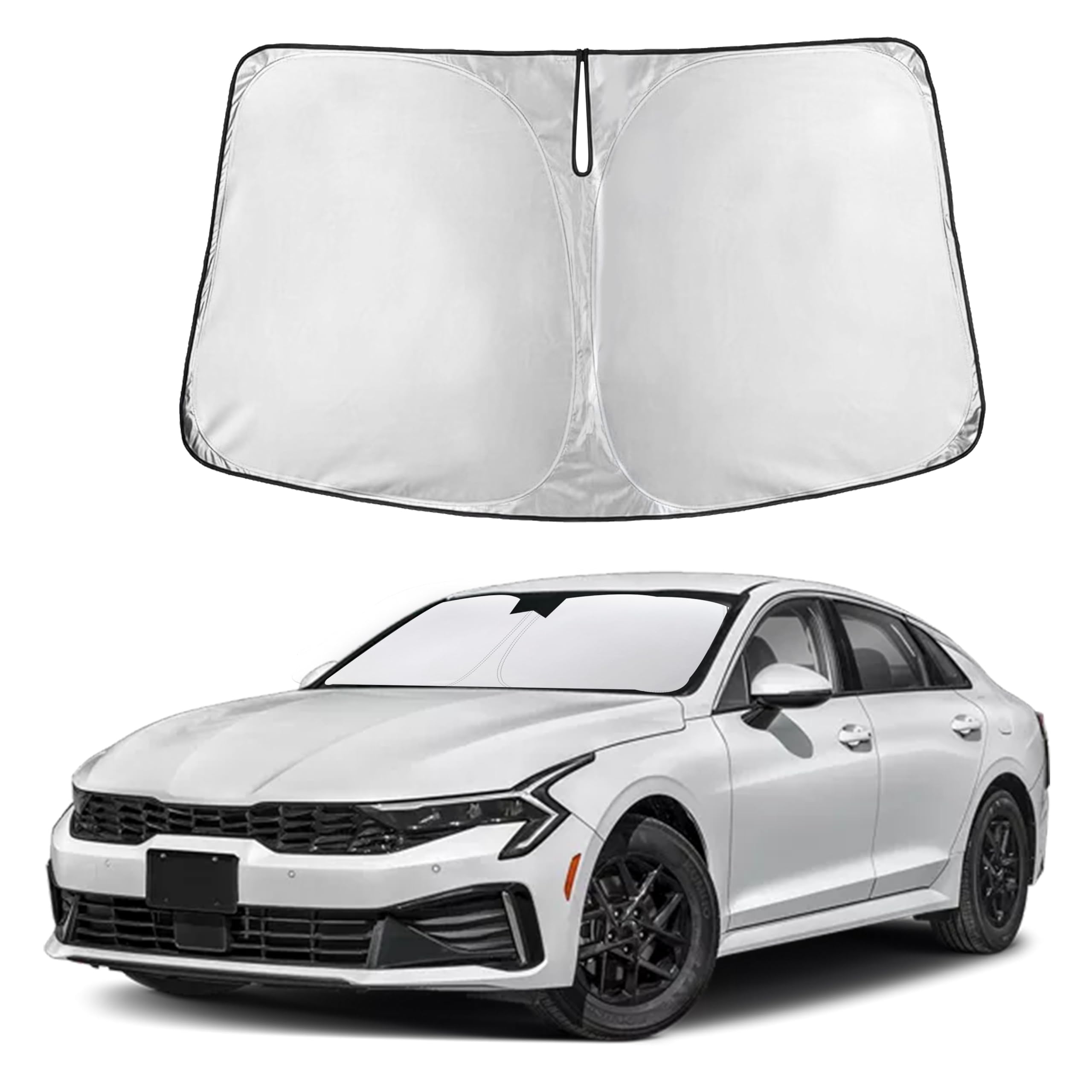 Autovir Windshield Sun Shade, Front car Window Shades Sun Visors