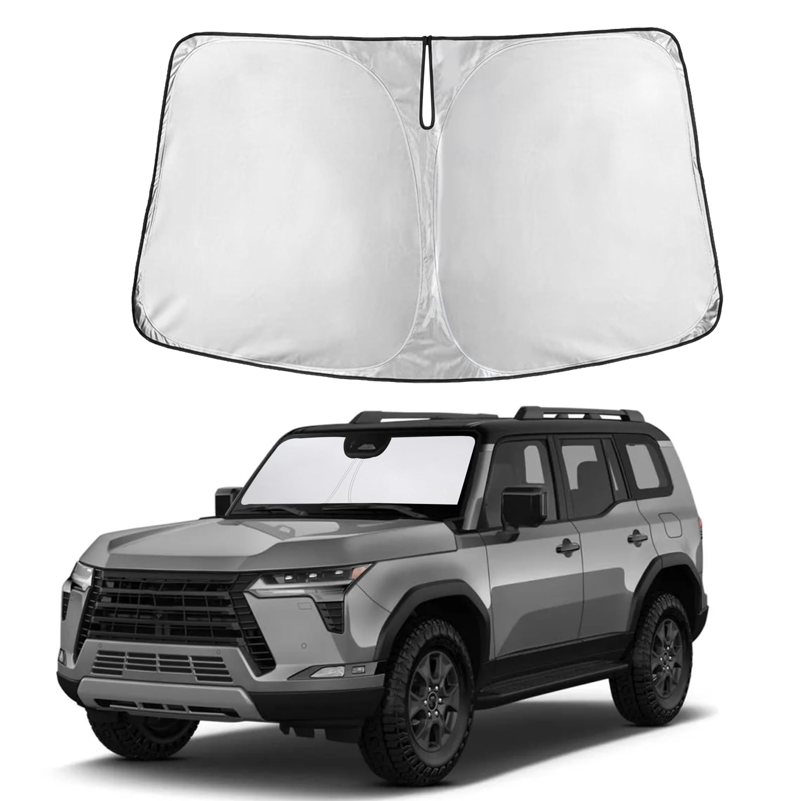 Autovir Windshield Sun Shade, Front car Window Shades Sun Visors