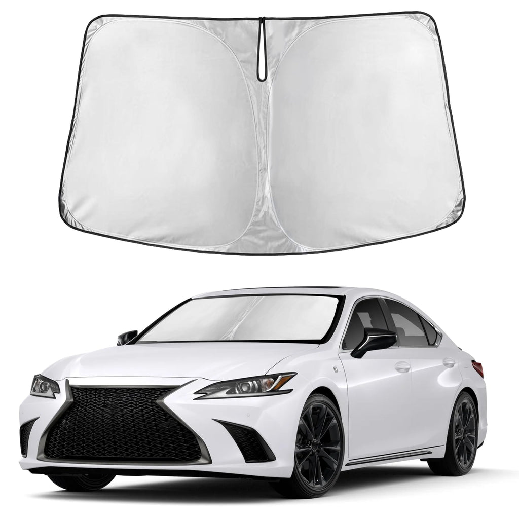 Autovir Windshield Sun Shade, Front car Window Shades Sun Visors