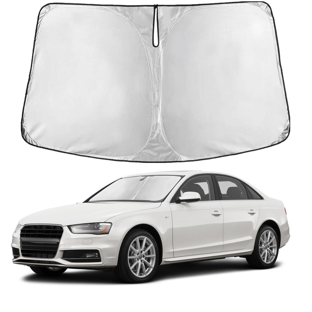 EcoNour RV Windshield Sunshade | Reflective RV Windshield Cover for UV Rays & Heat Protection, Keeps Your RV Motorhome Cool | Shades for RV Fits RVs, Trucks, Motorhomes, Buses | XXXXX-Large 102"x51"