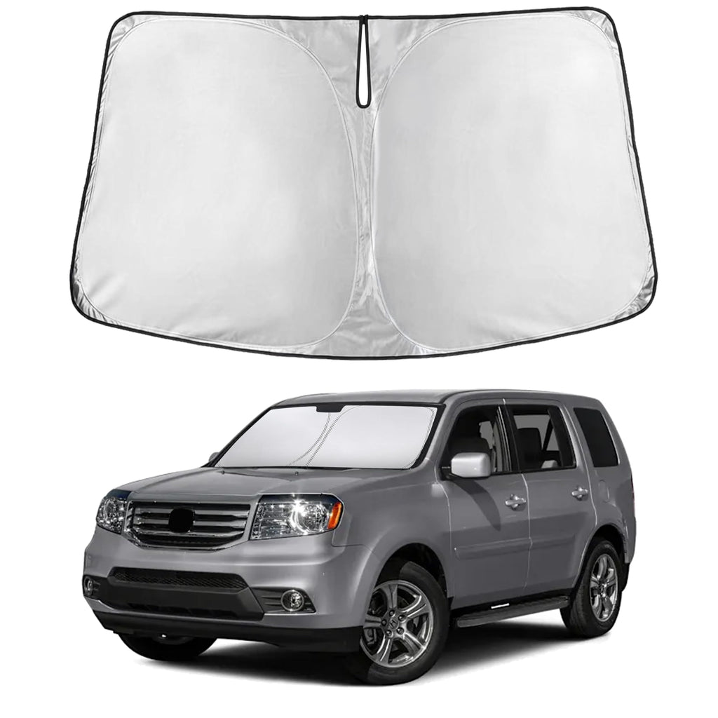 EcoNour RV Windshield Sunshade | Reflective RV Windshield Cover for UV Rays & Heat Protection, Keeps Your RV Motorhome Cool | Shades for RV Fits RVs, Trucks, Motorhomes, Buses | XXXXX-Large 102"x51"