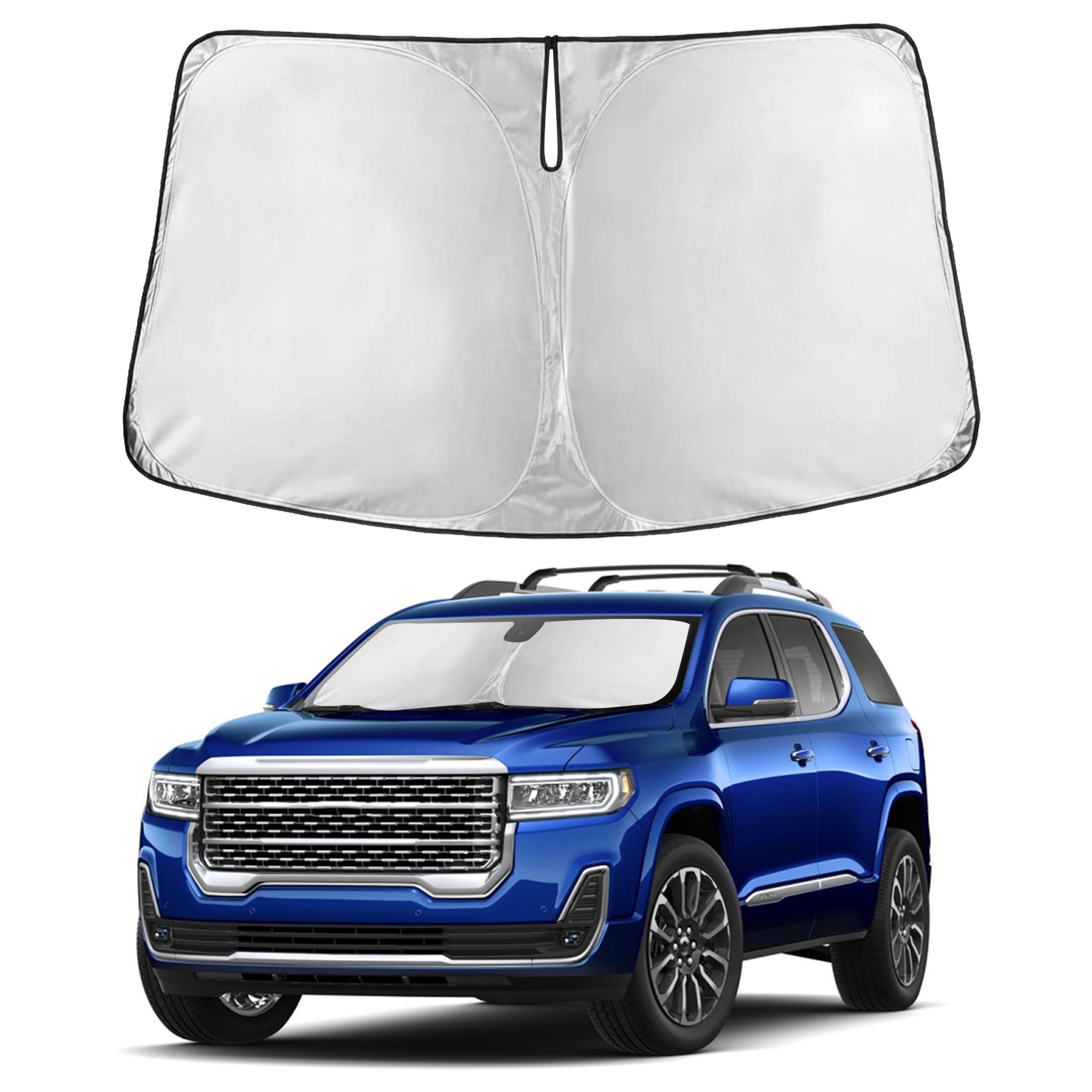 Autovir Windshield Sun Shade, Front car Window Shades Sun Visors