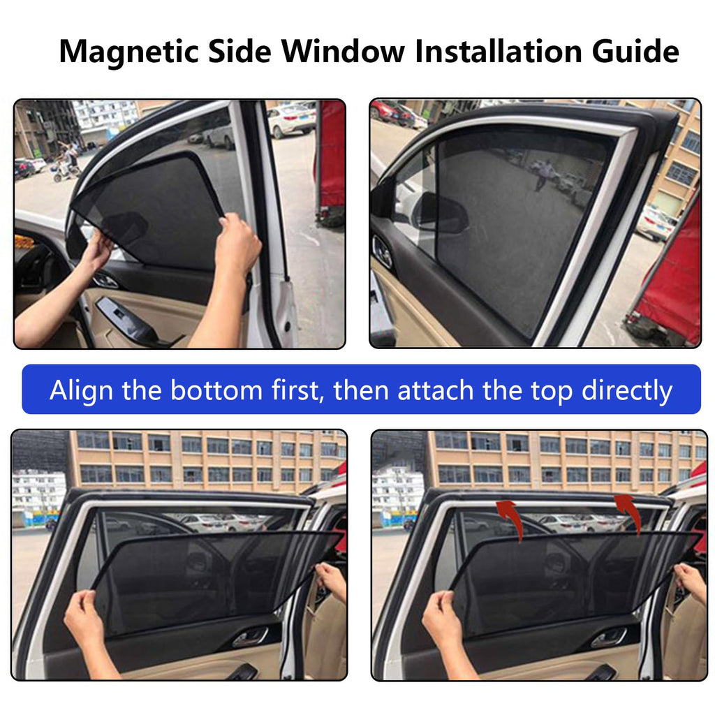 Automotive Window Sunshades for Subaru Outback 2010-2014,UV Protection Magnetic Side Window Sun Shade for Camping,Napping,and Relaxing