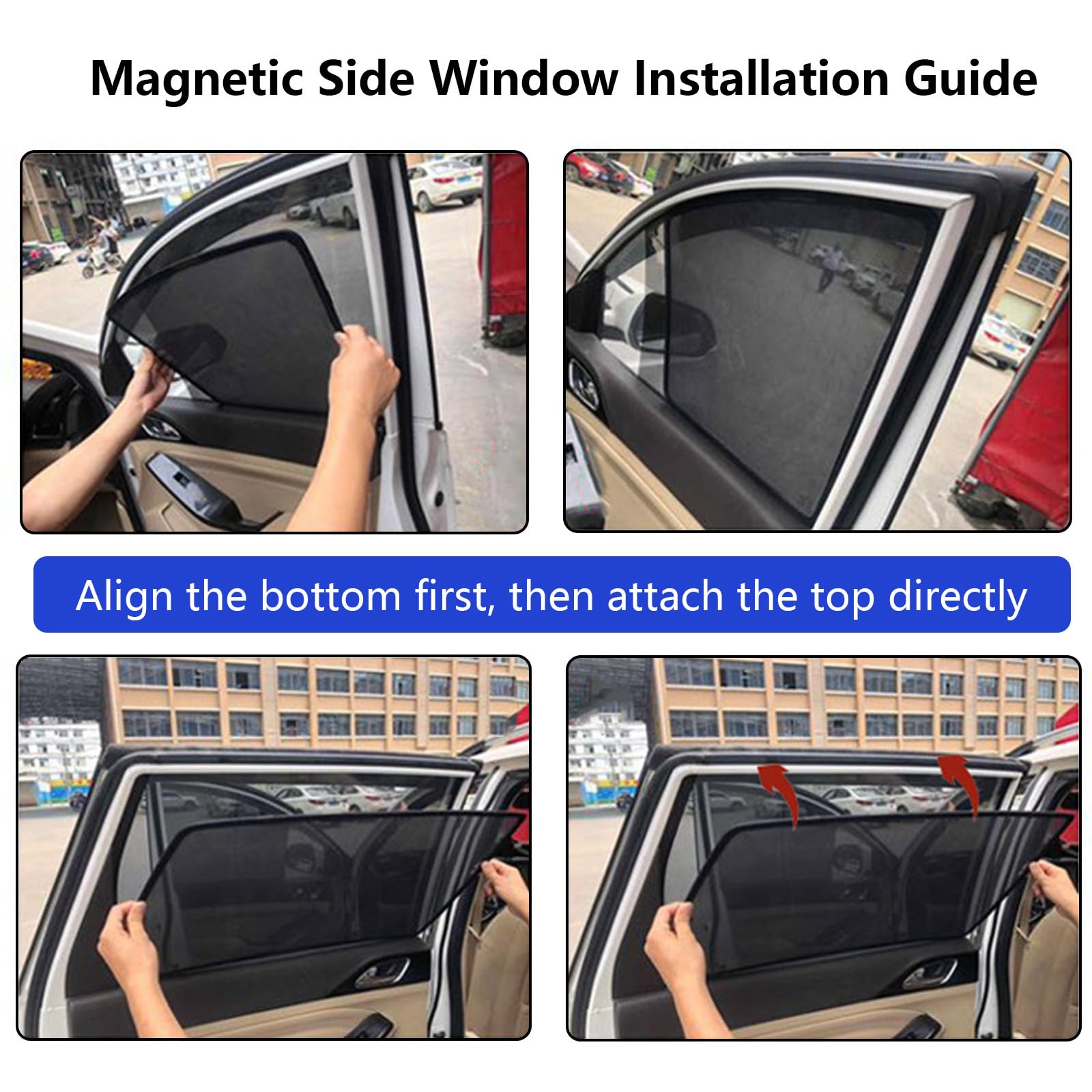 Automotive Window Sunshades for Subaru Outback 2010-2014,UV Protection Magnetic Side Window Sun Shade for Camping,Napping,and Relaxing