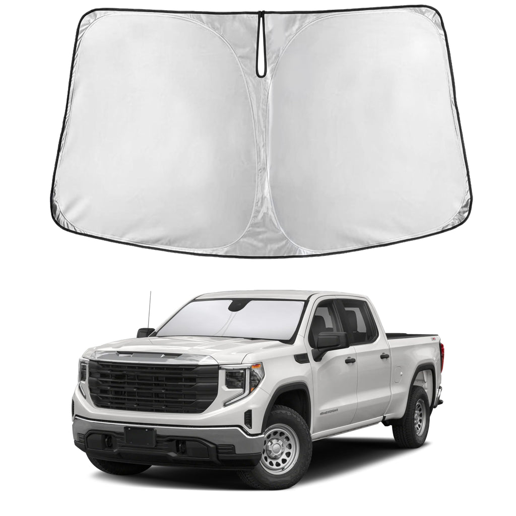 EcoNour RV Windshield Sunshade | Reflective RV Windshield Cover for UV Rays & Heat Protection, Keeps Your RV Motorhome Cool | Shades for RV Fits RVs, Trucks, Motorhomes, Buses | XXXXX-Large 102"x51"