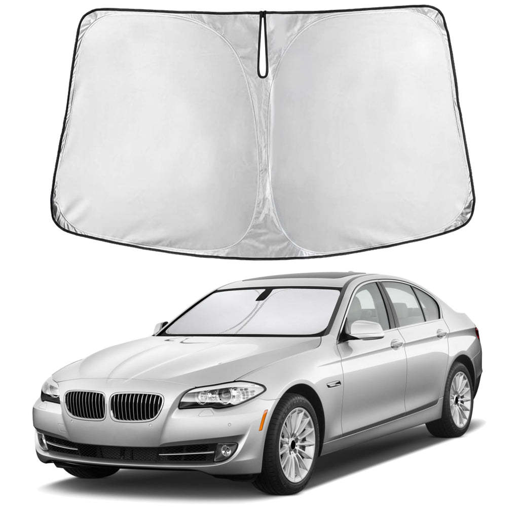 EcoNour RV Windshield Sunshade | Reflective RV Windshield Cover for UV Rays & Heat Protection, Keeps Your RV Motorhome Cool | Shades for RV Fits RVs, Trucks, Motorhomes, Buses | XXXXX-Large 102"x51"