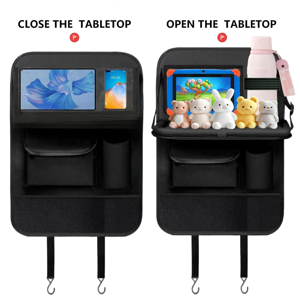TCJJ Backseat Organizer & Kick Mat Seat Protector