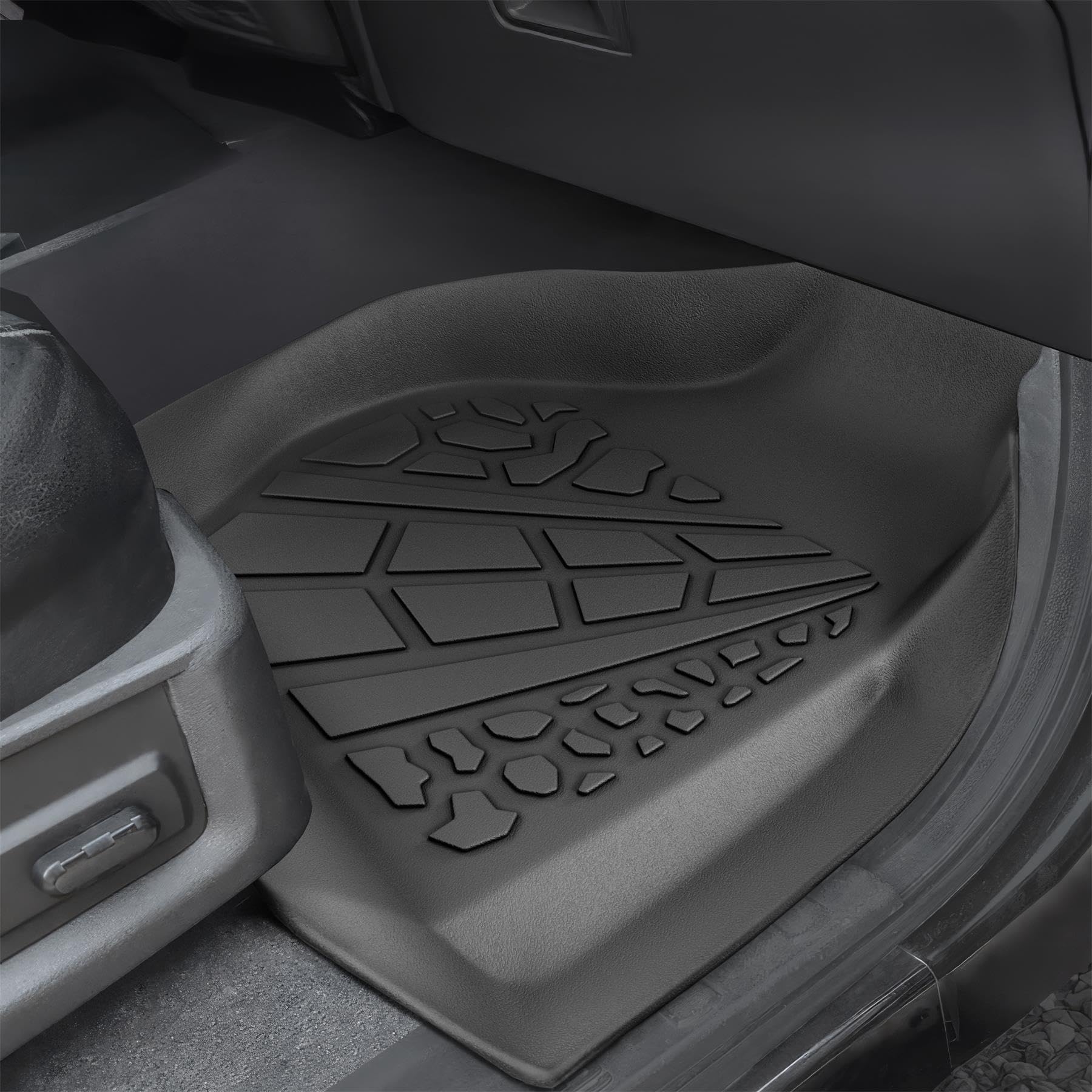 KARPAL Floor Mats for Ford, Custom Fit TPE All Weather Ford Accessories 1 st & 2 nd & 3 rd & Cargo Liner Backrest Mat Full Trunk Mat Set Floor Liner Car Mats