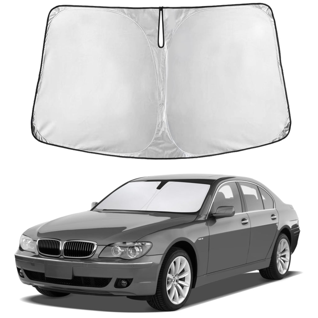 EcoNour RV Windshield Sunshade | Reflective RV Windshield Cover for UV Rays & Heat Protection, Keeps Your RV Motorhome Cool | Shades for RV Fits RVs, Trucks, Motorhomes, Buses | XXXXX-Large 102"x51"