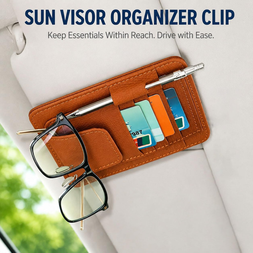 Mjjzxdeo Sun Visor Organizer for Mercedes-Benz SUVs