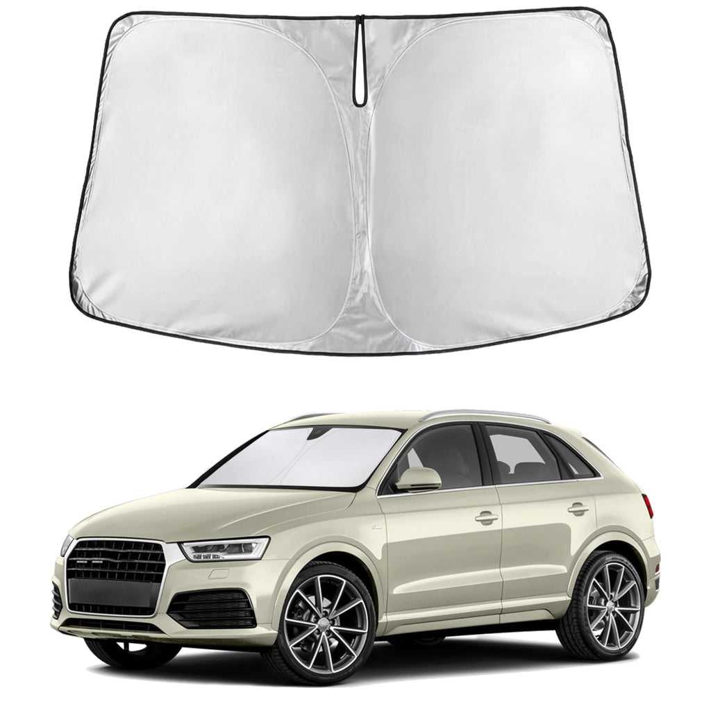 EcoNour RV Windshield Sunshade | Reflective RV Windshield Cover for UV Rays & Heat Protection, Keeps Your RV Motorhome Cool | Shades for RV Fits RVs, Trucks, Motorhomes, Buses | XXXXX-Large 102"x51"