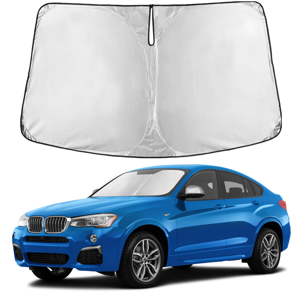 EcoNour RV Windshield Sunshade | Reflective RV Windshield Cover for UV Rays & Heat Protection, Keeps Your RV Motorhome Cool | Shades for RV Fits RVs, Trucks, Motorhomes, Buses | XXXXX-Large 102"x51"
