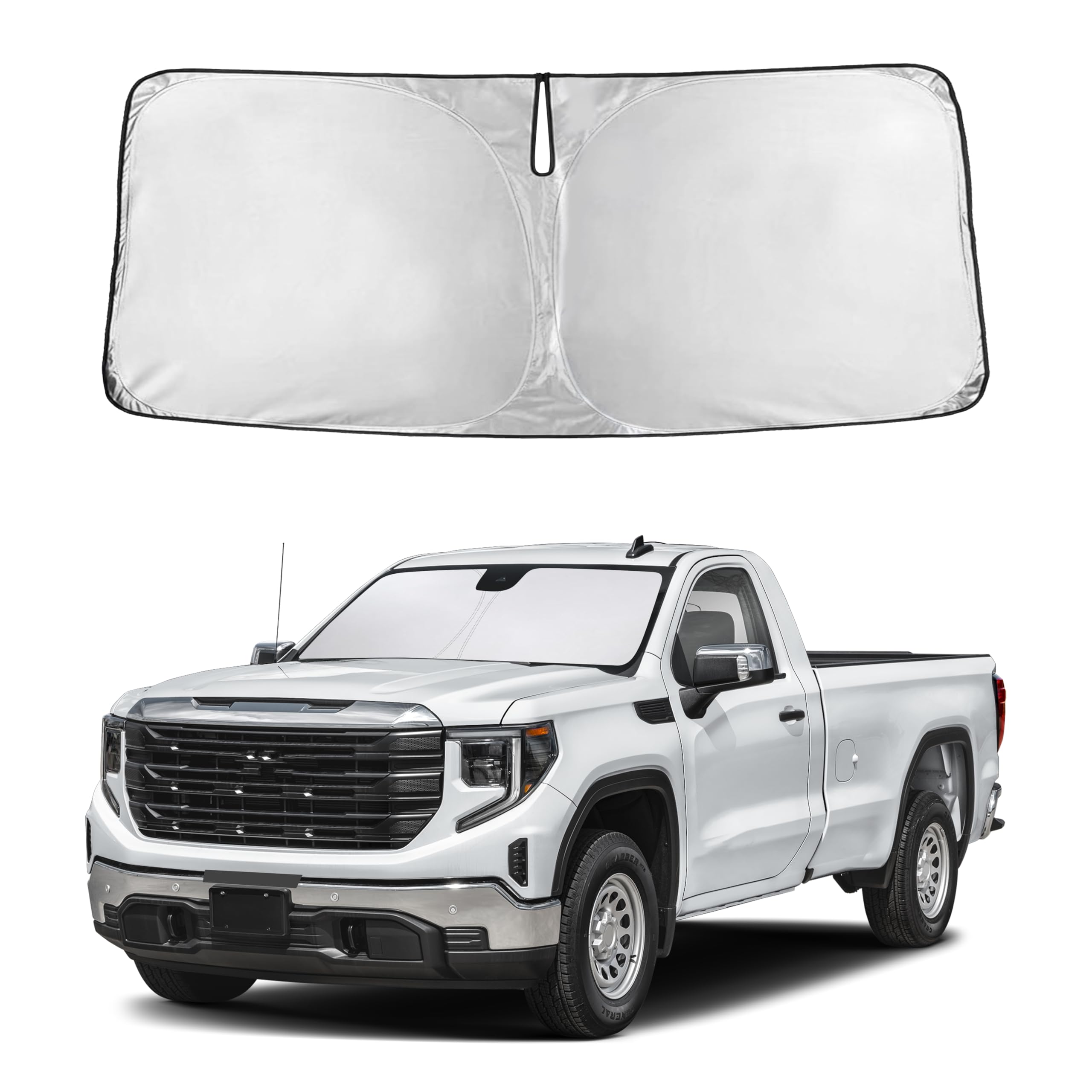 Autovir Windshield Sun Shade, Front car Window Shades Sun Visors