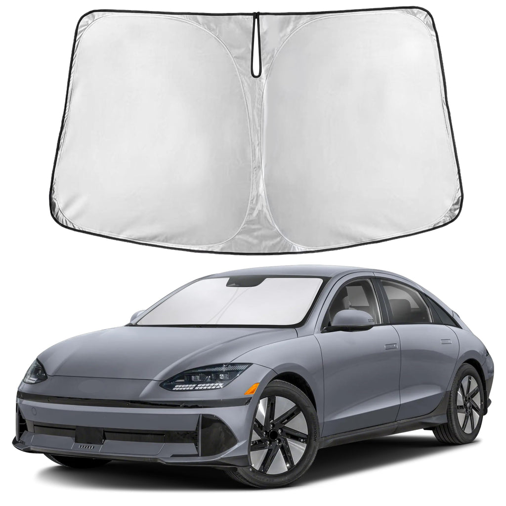 EcoNour RV Windshield Sunshade | Reflective RV Windshield Cover for UV Rays & Heat Protection, Keeps Your RV Motorhome Cool | Shades for RV Fits RVs, Trucks, Motorhomes, Buses | XXXXX-Large 102"x51"