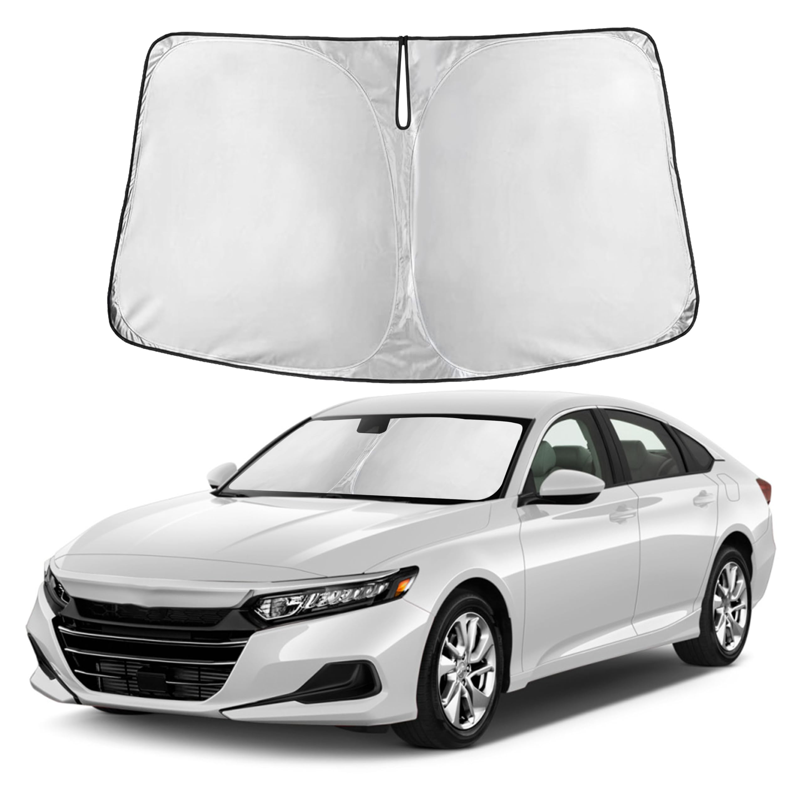 Autovir Windshield Sun Shade, Front car Window Shades Sun Visors