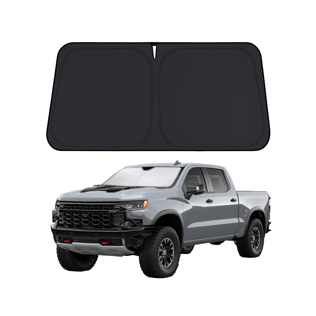 EcoNour RV Windshield Sunshade | Reflective RV Windshield Cover for UV Rays & Heat Protection, Keeps Your RV Motorhome Cool | Shades for RV Fits RVs, Trucks, Motorhomes, Buses | XXXXX-Large 102"x51"