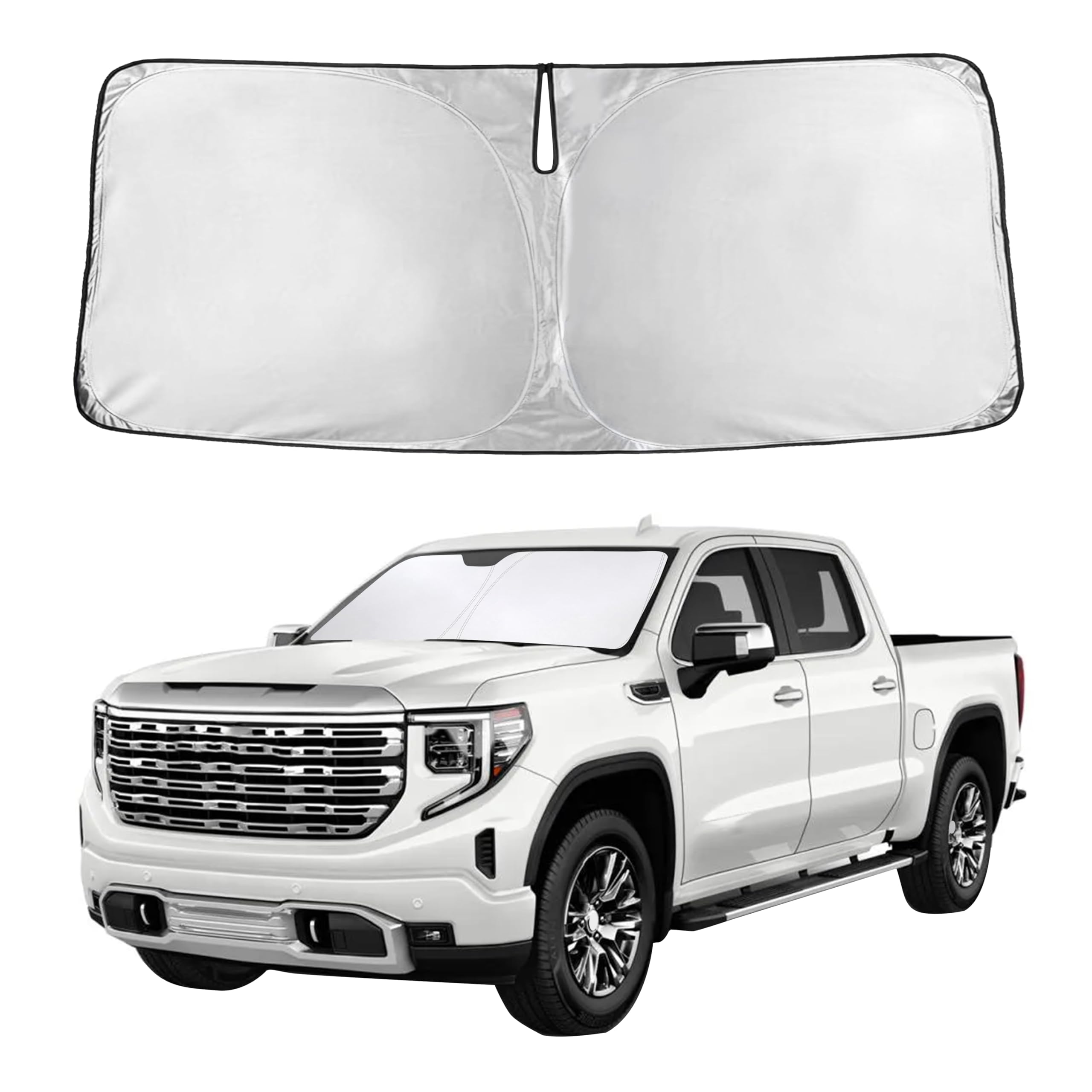 Autovir Windshield Sun Shade, Front car Window Shades Sun Visors
