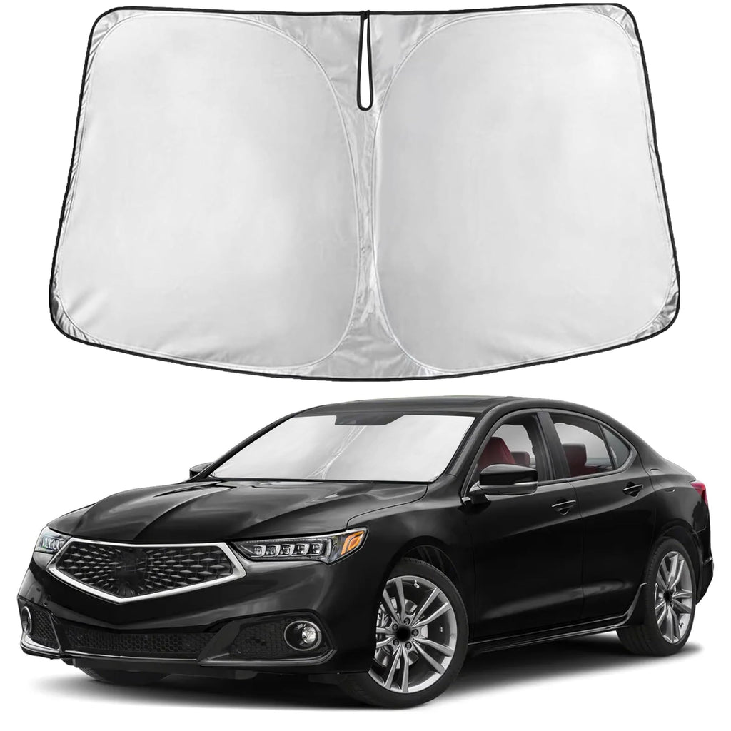 EcoNour RV Windshield Sunshade | Reflective RV Windshield Cover for UV Rays & Heat Protection, Keeps Your RV Motorhome Cool | Shades for RV Fits RVs, Trucks, Motorhomes, Buses | XXXXX-Large 102"x51"