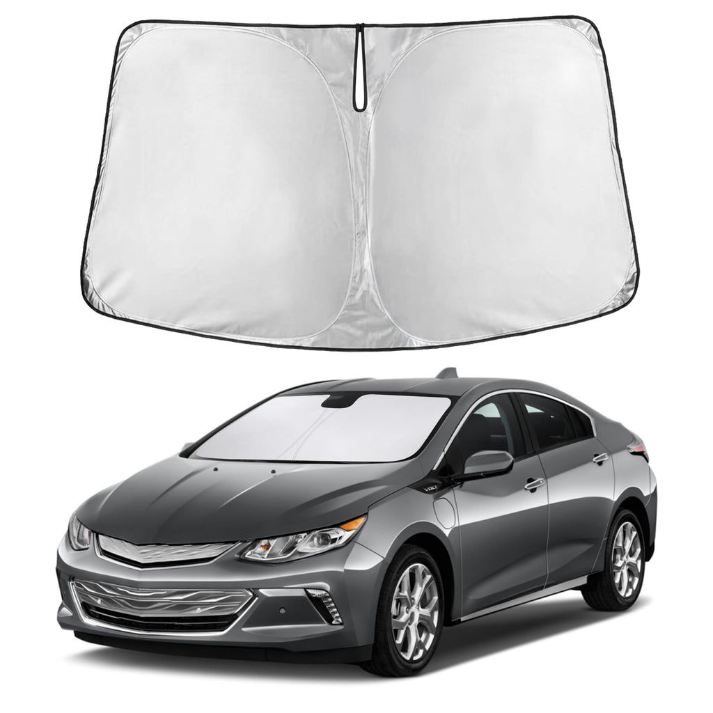 EcoNour RV Windshield Sunshade | Reflective RV Windshield Cover for UV Rays & Heat Protection, Keeps Your RV Motorhome Cool | Shades for RV Fits RVs, Trucks, Motorhomes, Buses | XXXXX-Large 102"x51"
