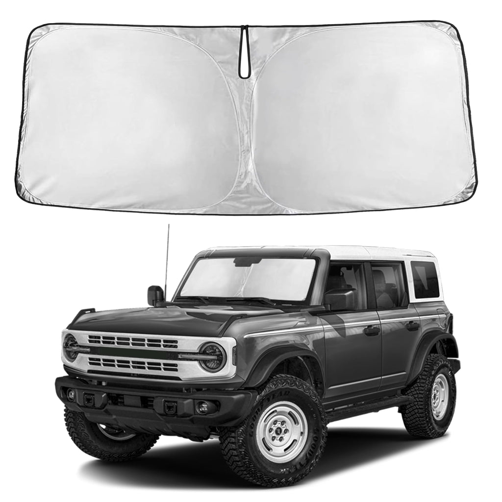EcoNour RV Windshield Sunshade | Reflective RV Windshield Cover for UV Rays & Heat Protection, Keeps Your RV Motorhome Cool | Shades for RV Fits RVs, Trucks, Motorhomes, Buses | XXXXX-Large 102"x51"