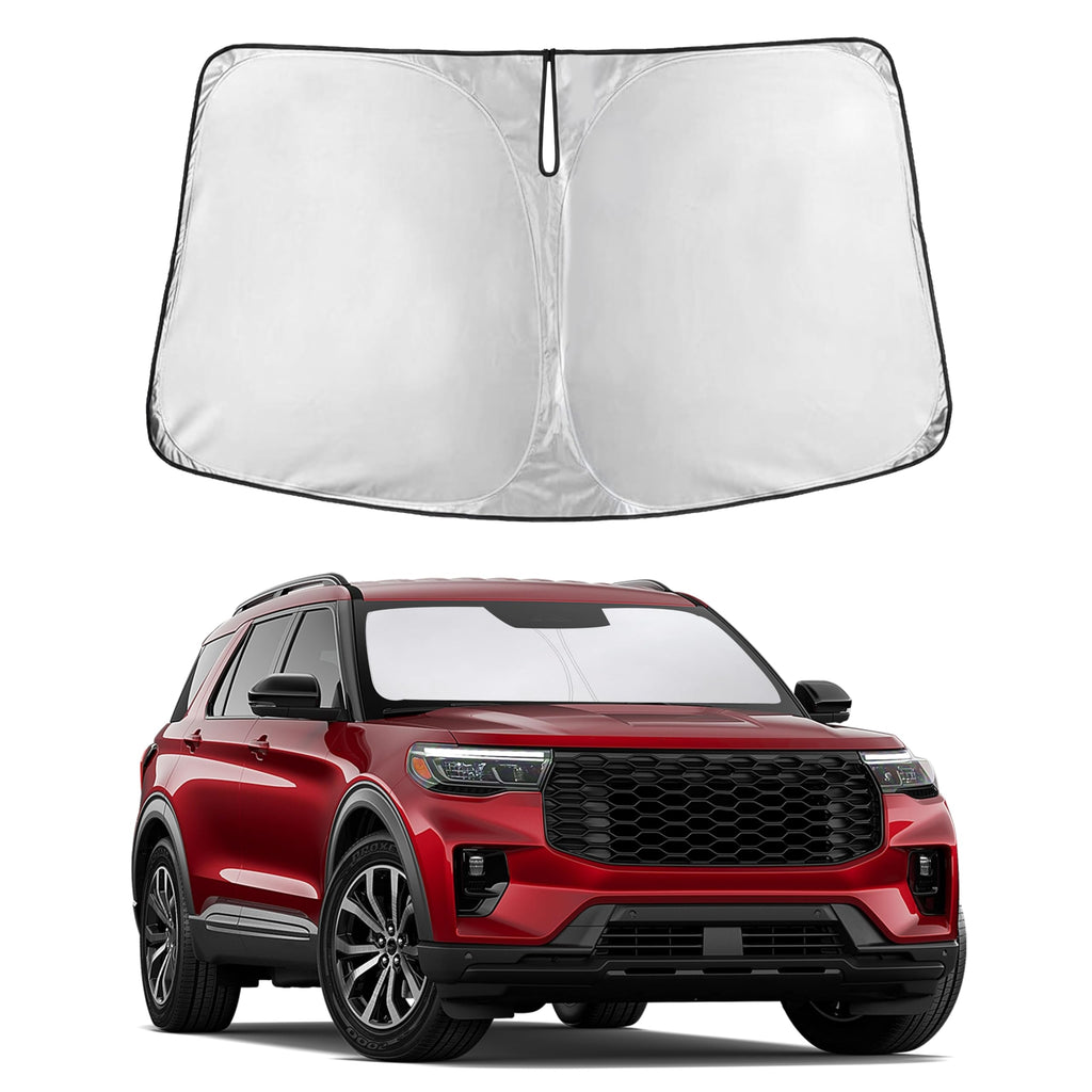 Autovir Windshield Sun Shade, Front car Window Shades Sun Visors