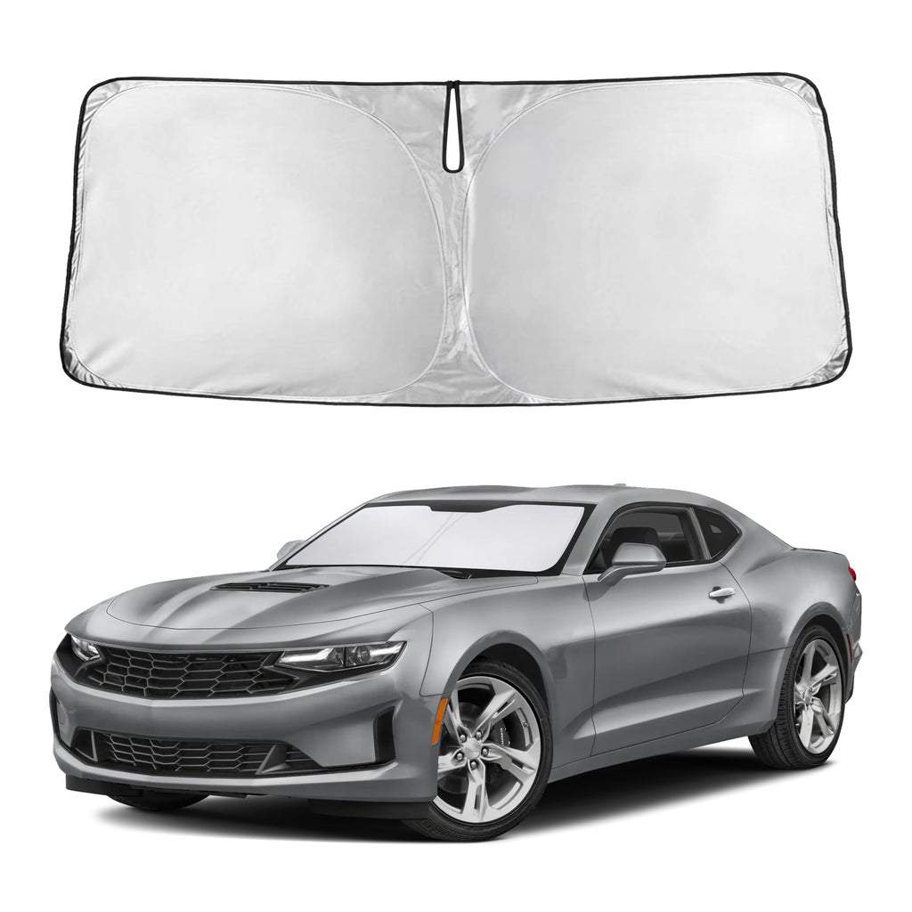 EcoNour RV Windshield Sunshade | Reflective RV Windshield Cover for UV Rays & Heat Protection, Keeps Your RV Motorhome Cool | Shades for RV Fits RVs, Trucks, Motorhomes, Buses | XXXXX-Large 102"x51"