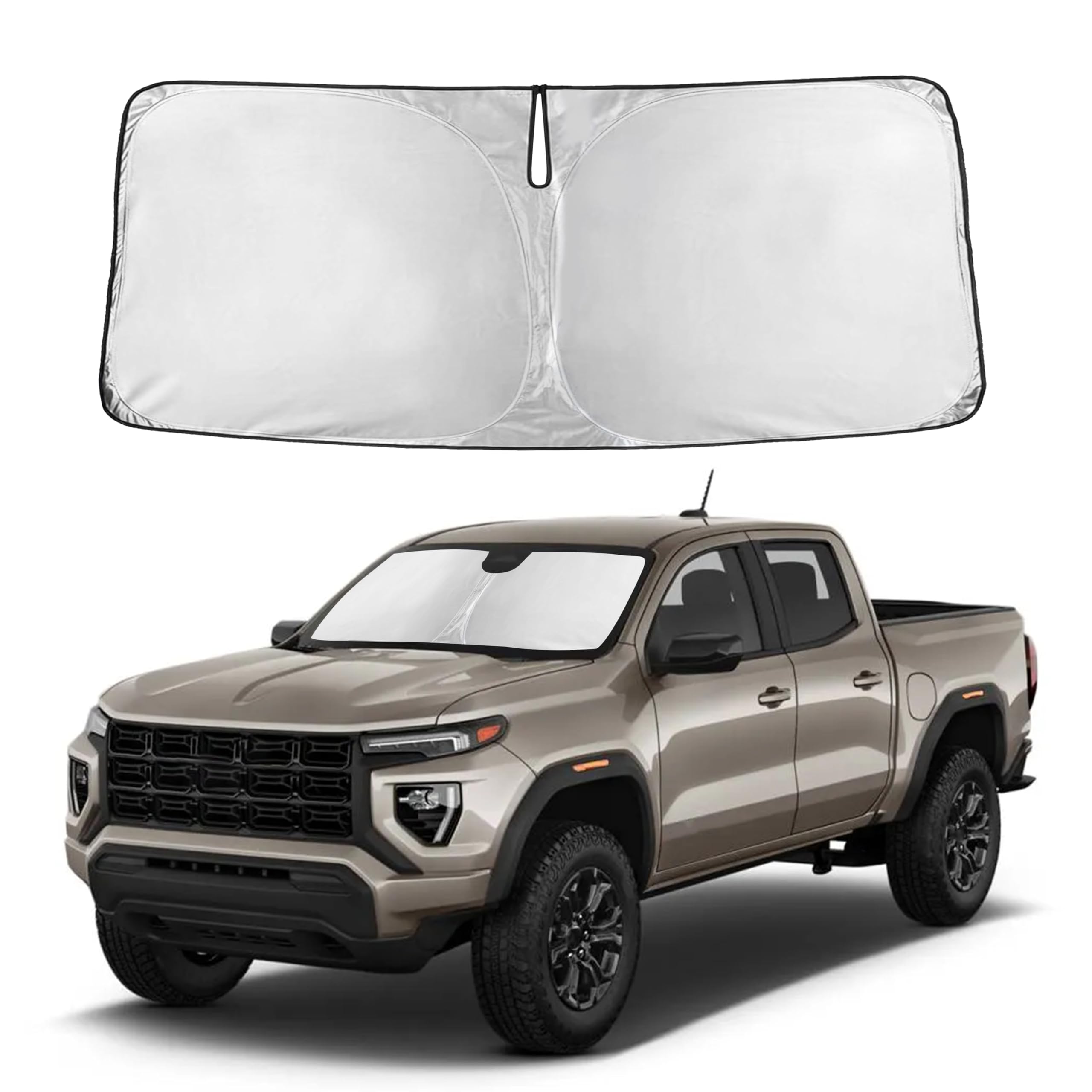 Autovir Windshield Sun Shade, Front car Window Shades Sun Visors