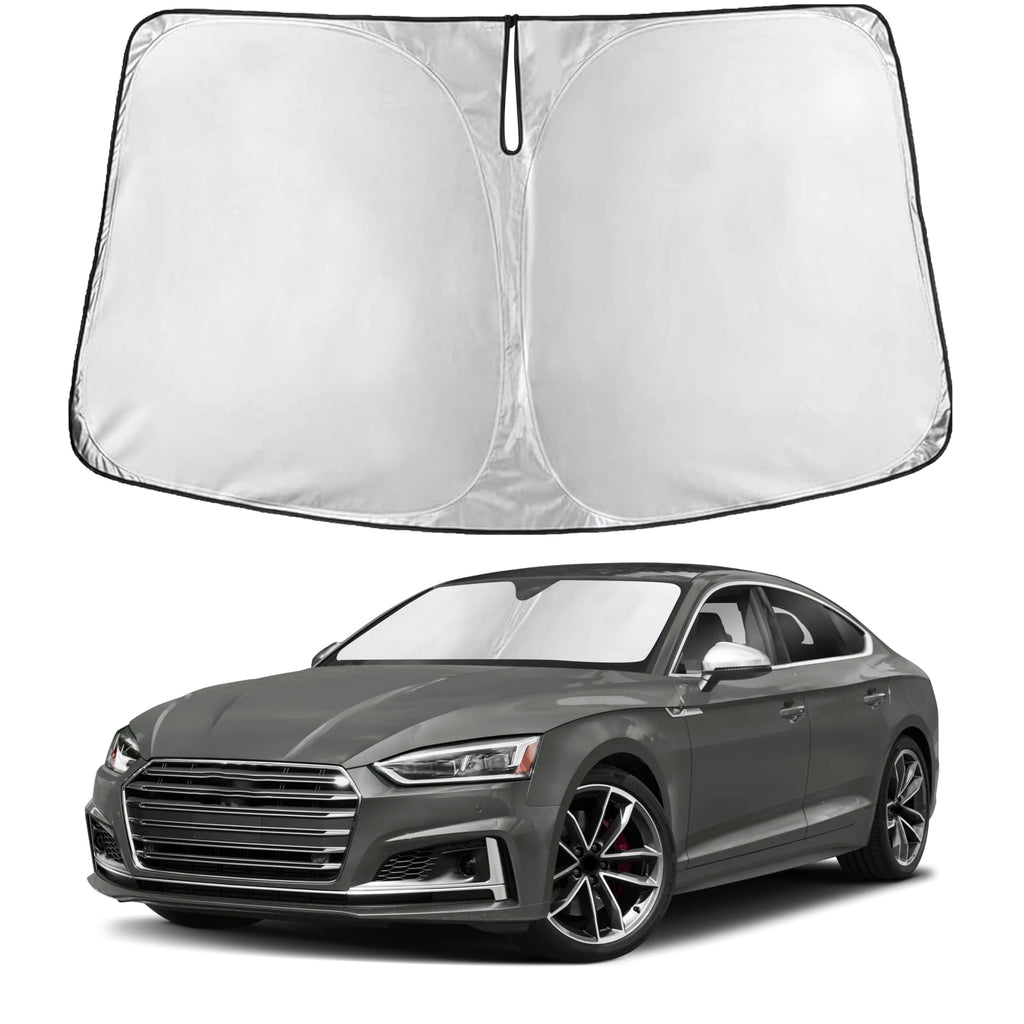 EcoNour RV Windshield Sunshade | Reflective RV Windshield Cover for UV Rays & Heat Protection, Keeps Your RV Motorhome Cool | Shades for RV Fits RVs, Trucks, Motorhomes, Buses | XXXXX-Large 102"x51"
