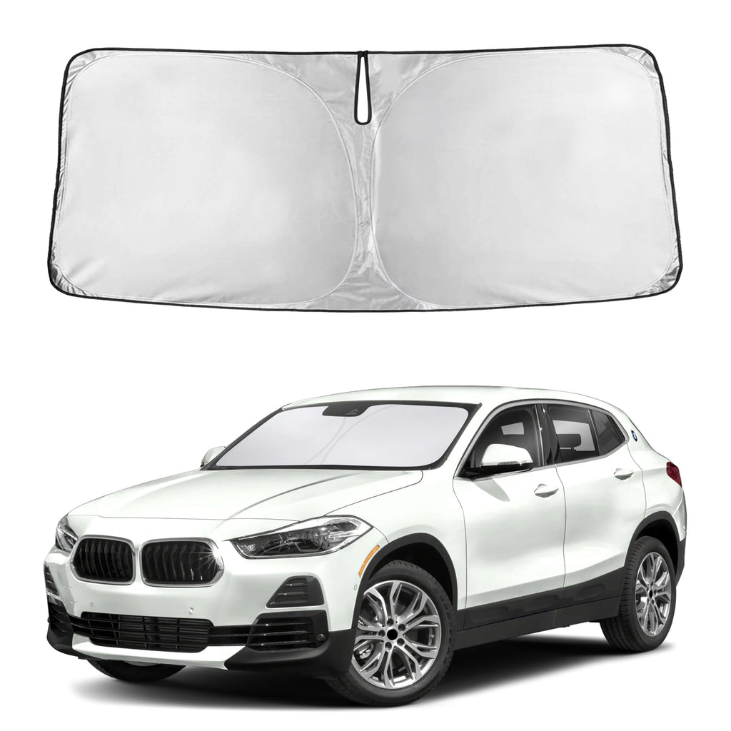 EcoNour RV Windshield Sunshade | Reflective RV Windshield Cover for UV Rays & Heat Protection, Keeps Your RV Motorhome Cool | Shades for RV Fits RVs, Trucks, Motorhomes, Buses | XXXXX-Large 102"x51"