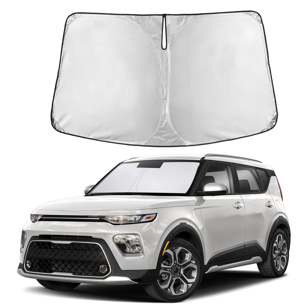 Autovir Windshield Sun Shade, Front car Window Shades Sun Visors
