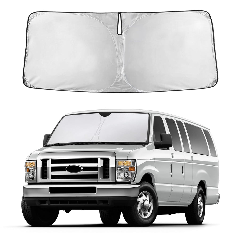 Autovir Windshield Sun Shade, Front car Window Shades Sun Visors