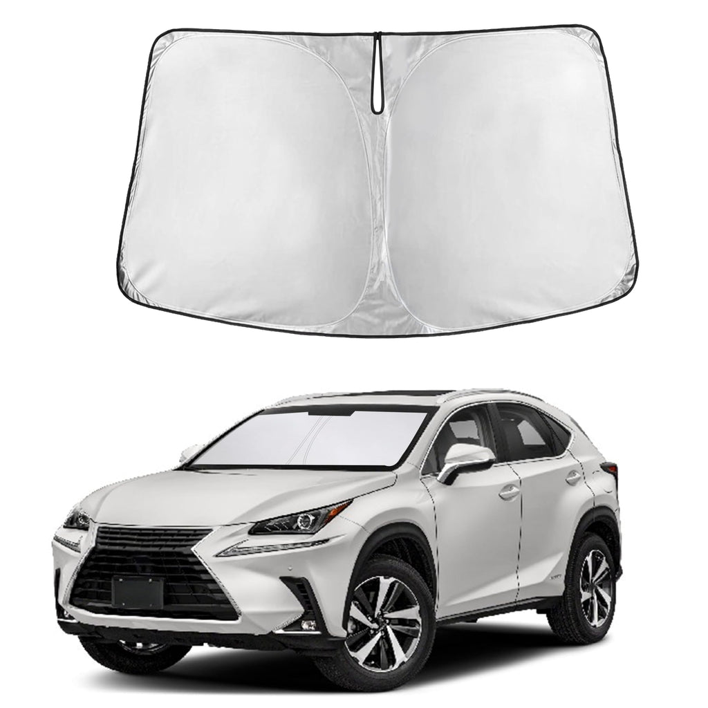 Autovir Windshield Sun Shade, Front car Window Shades Sun Visors
