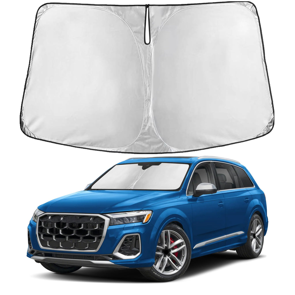 EcoNour RV Windshield Sunshade | Reflective RV Windshield Cover for UV Rays & Heat Protection, Keeps Your RV Motorhome Cool | Shades for RV Fits RVs, Trucks, Motorhomes, Buses | XXXXX-Large 102"x51"