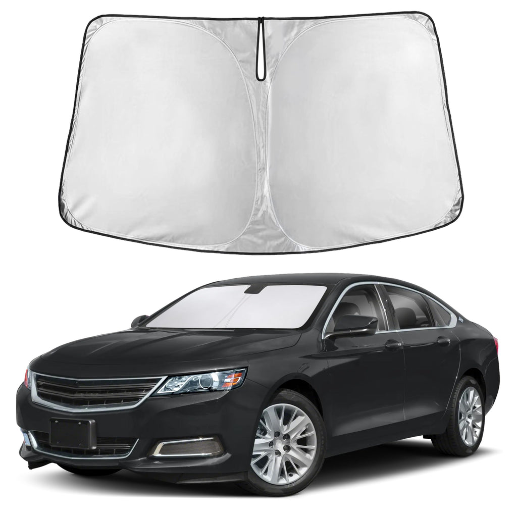 EcoNour RV Windshield Sunshade | Reflective RV Windshield Cover for UV Rays & Heat Protection, Keeps Your RV Motorhome Cool | Shades for RV Fits RVs, Trucks, Motorhomes, Buses | XXXXX-Large 102"x51"