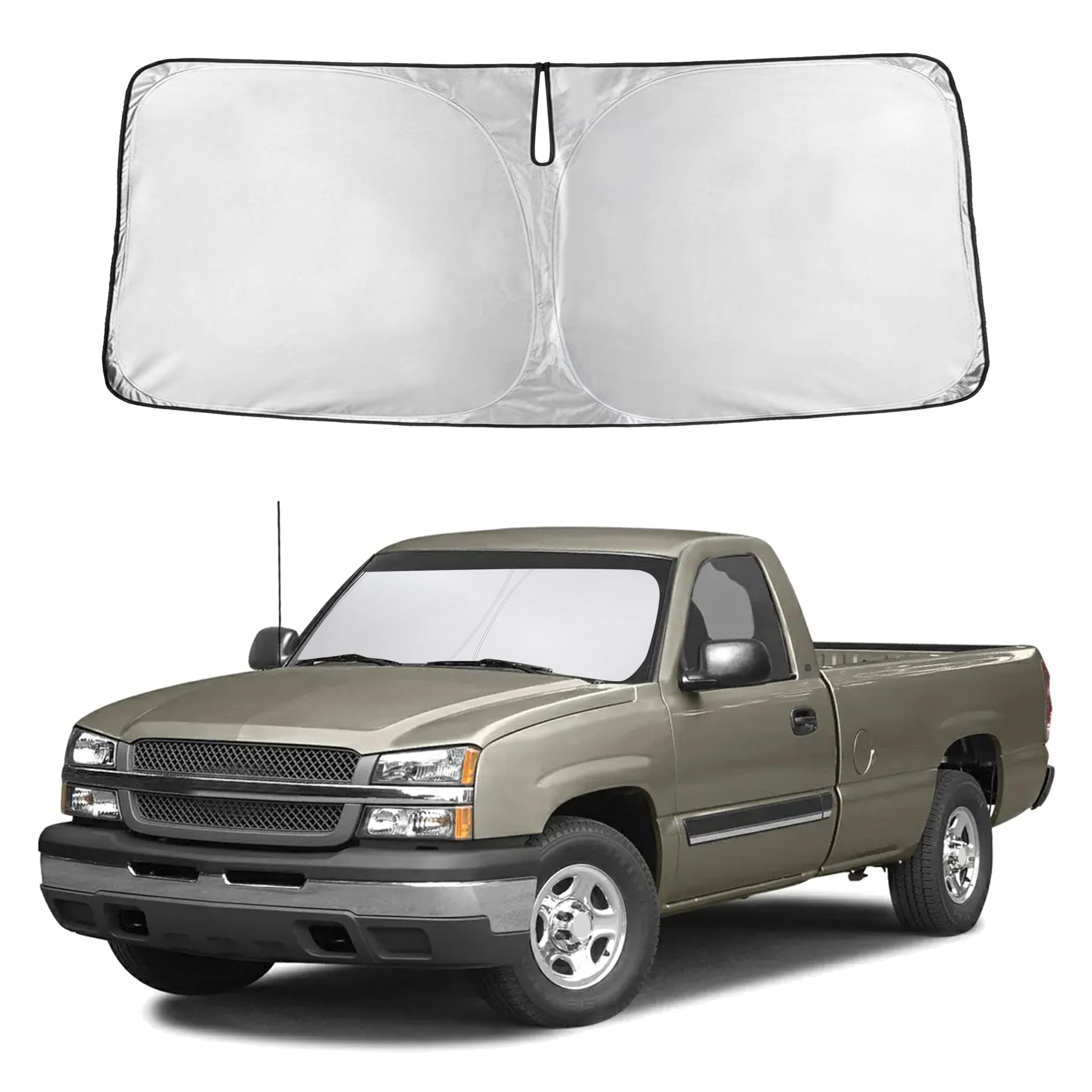Autovir Windshield Sun Shade, Front car Window Shades Sun Visors