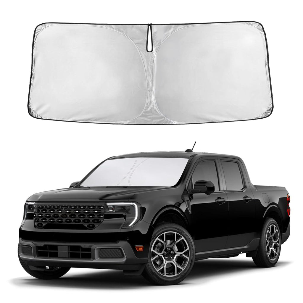 Autovir Windshield Sun Shade, Front car Window Shades Sun Visors