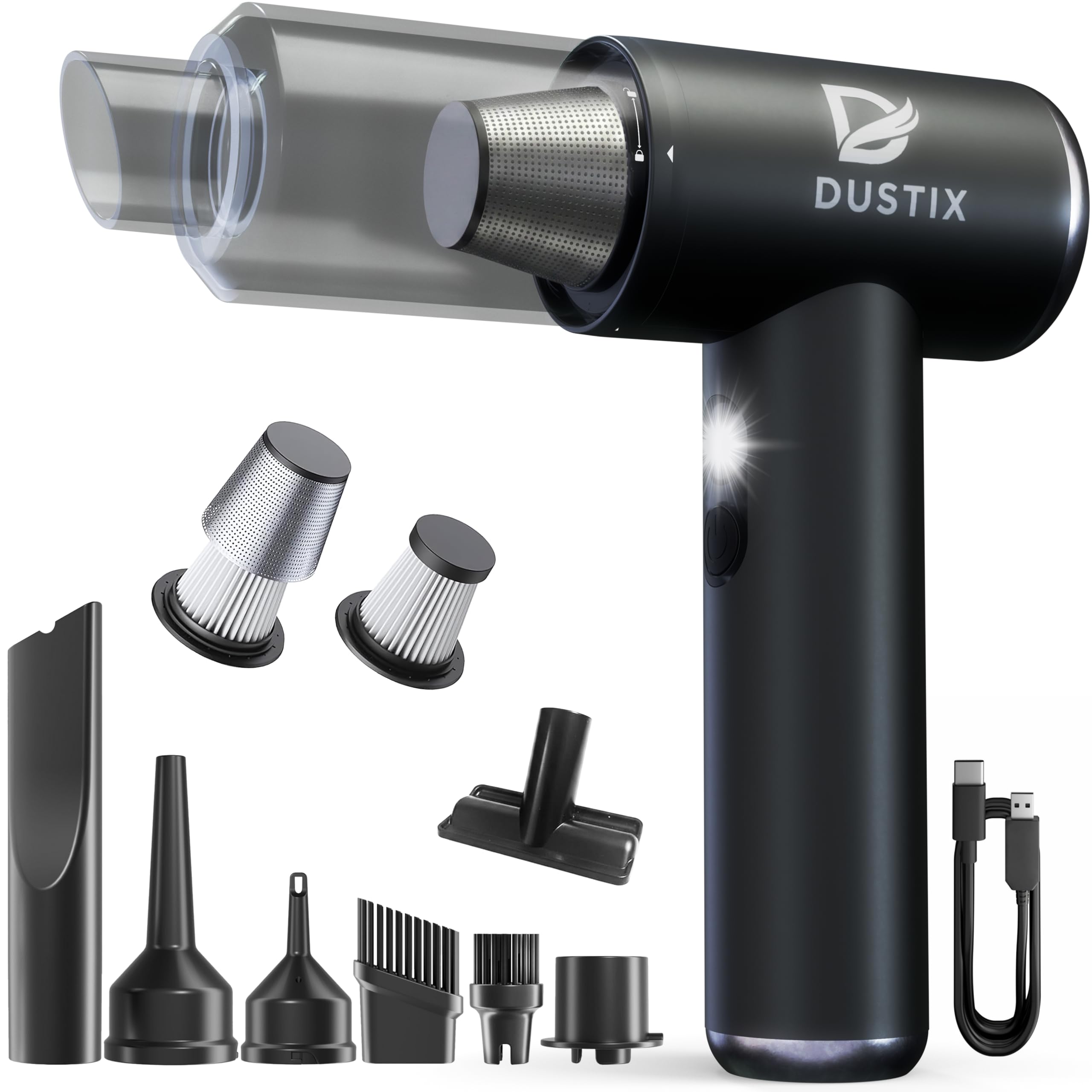 Cordless Handheld Car Vacuum & Multi-Function Air Blower