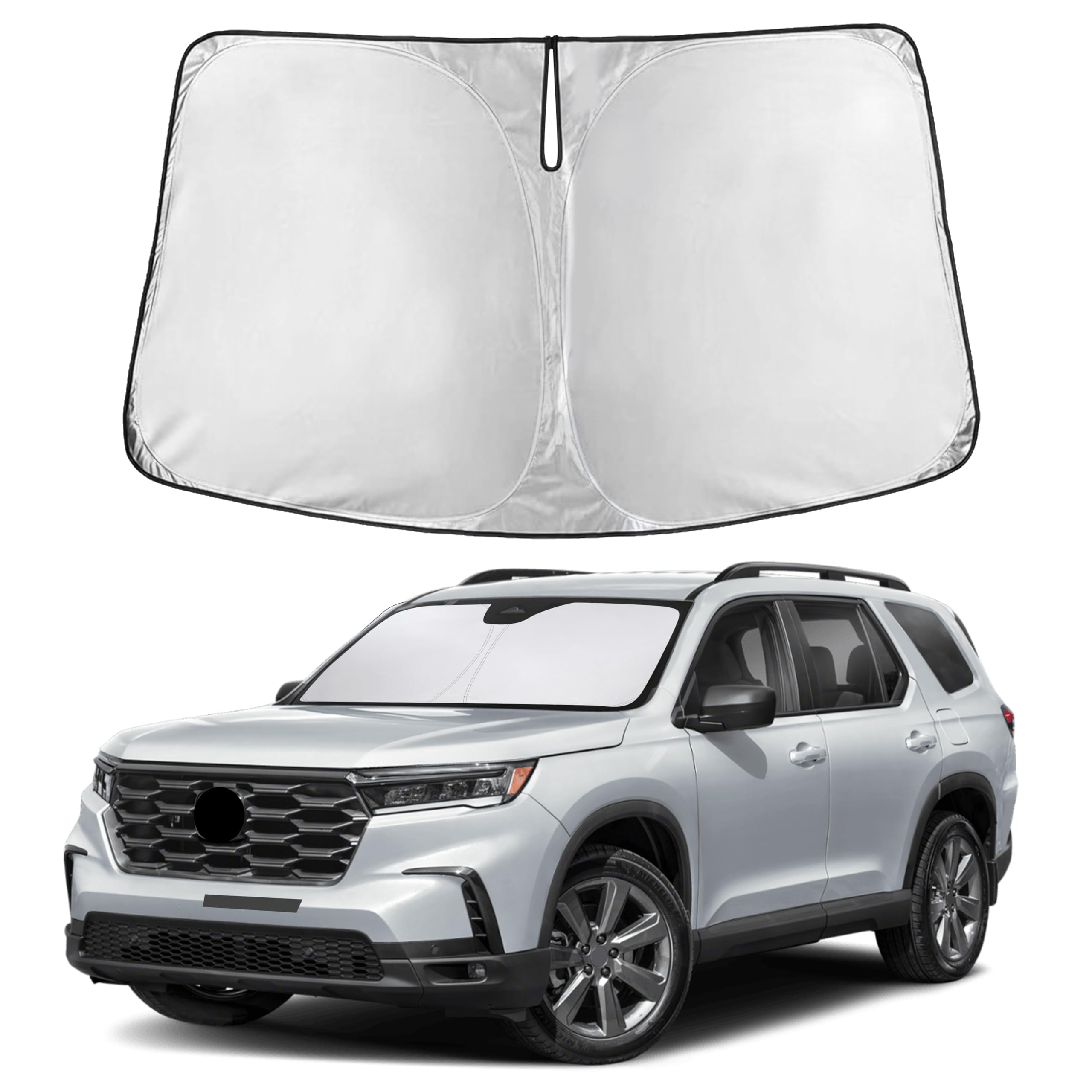 Autovir Windshield Sun Shade, Front car Window Shades Sun Visors